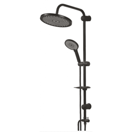 YAĞMUR DUŞ SETİ FLOWER SİYAH